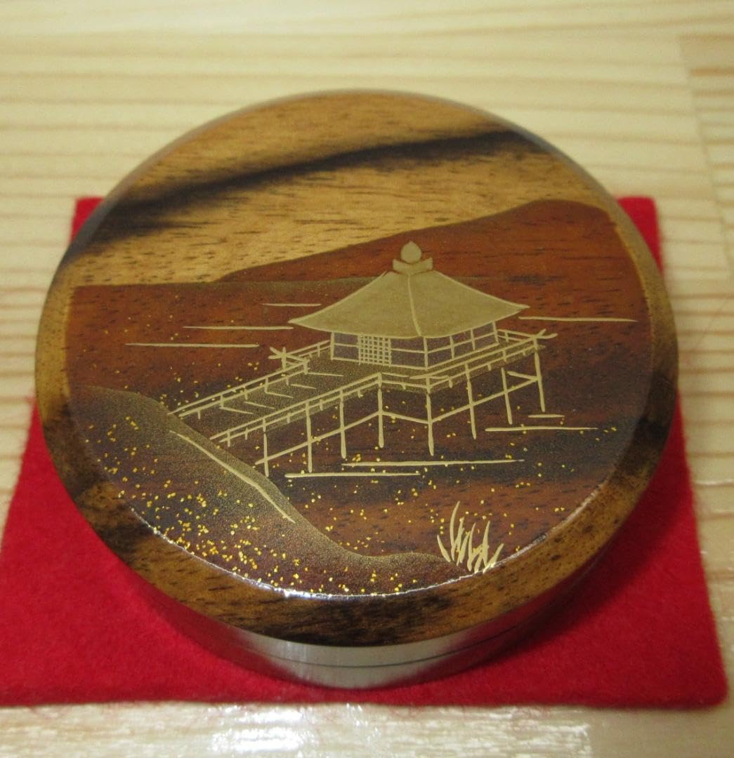 送料込【逢絢亭・新品】茶道具 香合 輪島塗 黒柿 浮御堂蒔絵 木製 北浜宗貴 Amazon.co.jp: 込逢絢亭茶道具 香合 輪島塗 黒柿 浮御堂蒔絵 木製 北浜